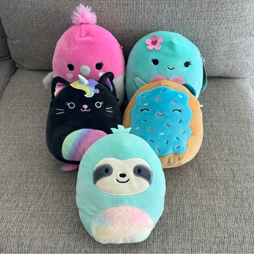 Squishmallows Colorful Plush Toy Set - Picture 7 of 7